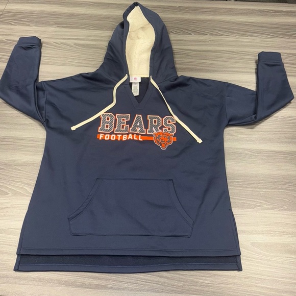 NFL Chicago Bears Teens Apparel Sweatshirt Fleece Hoodie Teen Girl’s XL 15/17 - Picture 9 of 11